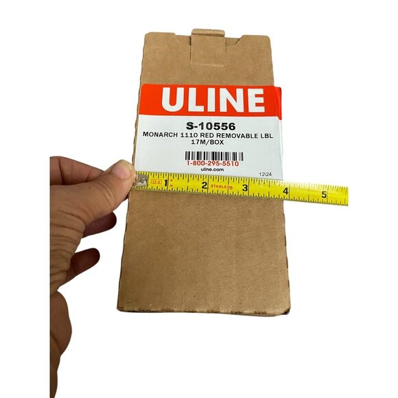 Uline Monarch 1110 Red Removable Labels 17M Roll Box Avery Dennison New - Picture 8 of 9